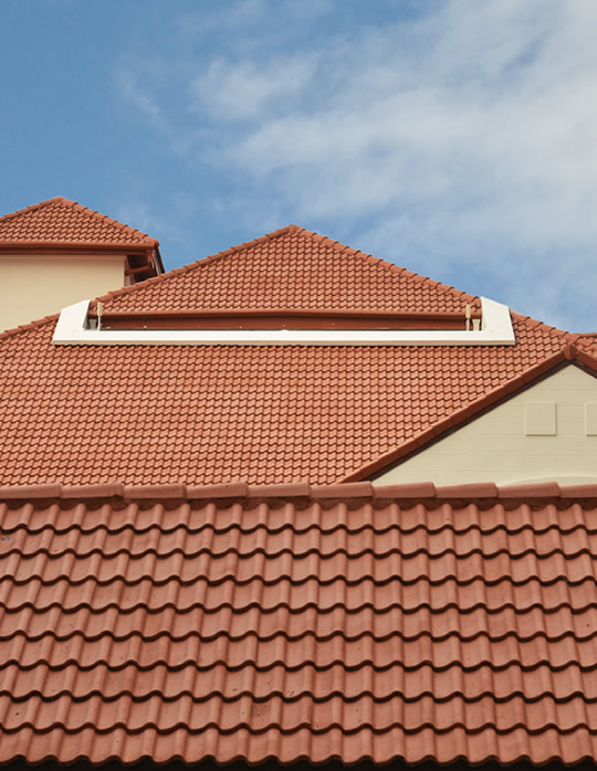 photo of tile roofing on a house